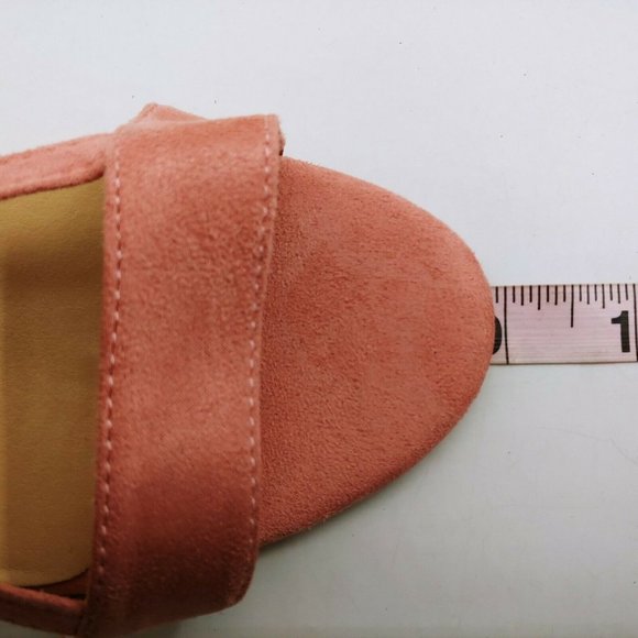 Womans High Heel Pink Ankle Tie‎ Sandal 39 - Picture 6 of 9